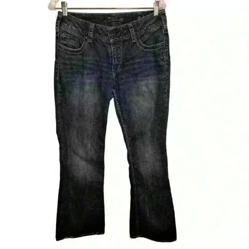 Silver Jeans Black Denim Jeans for Women 30/30 #96